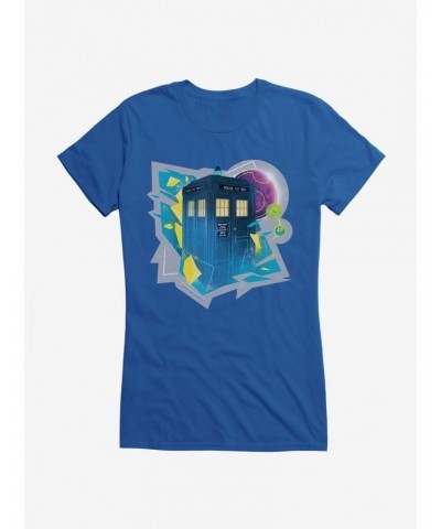 Doctor Who The Thirteenth Doctor Tardis Prism Girls T-Shirt $9.21 T-Shirts