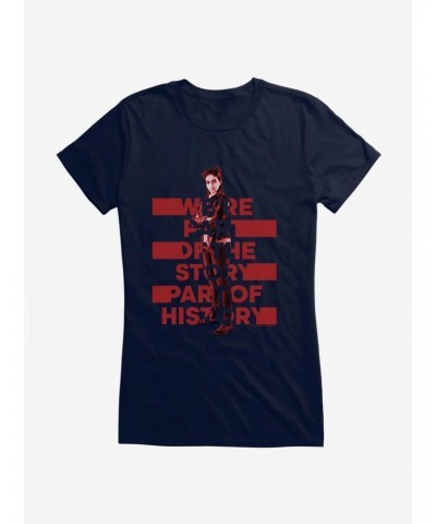 Doctor Who Thirteenth Doctor Yaz Part Of History Girls T-Shirt $7.97 T-Shirts