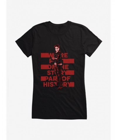 Doctor Who Thirteenth Doctor Yaz Part Of History Girls T-Shirt $7.97 T-Shirts