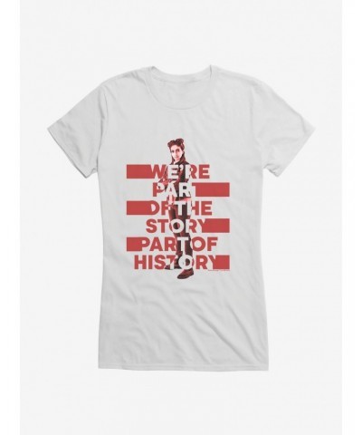 Doctor Who Thirteenth Doctor Yaz Part Of History Girls T-Shirt $7.97 T-Shirts