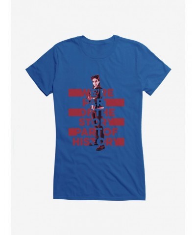 Doctor Who Thirteenth Doctor Yaz Part Of History Girls T-Shirt $7.97 T-Shirts